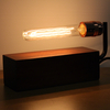 Vintage Wooden Block Table Light