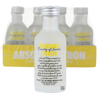 Absolut Citron Lemon Vodka 12x 5cl Miniature Pack