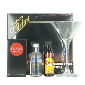 Espresso Martini with Absolut Vodka and Kahlua 2x5cl Set