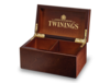 Deluxe Wooden Tea Box - 2 Compartment Empty
