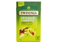 Green Tea,  Pineapple & Grapefruit - 20 Single Tea Bags