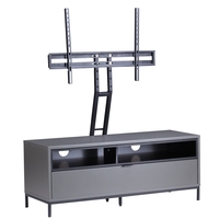 Alphason Chaplin ADCH1135 Charcoal / Black TV Cabinet w/ TV (up to 50") Bracket