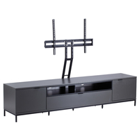 Alphason Chaplin ADCH2000 Charcoal / Black TV Cabinet w/ TV (up to 50") Bracket