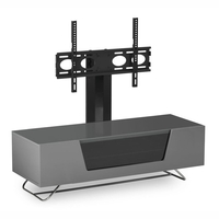 Alphason Chromium 2 1200 Gloss Grey TV Cabinet w/ TV (up to 50") Bracket