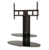 Alphason Gradino GRDB800/2-PB Black / Titanium TV Stand With Bracket