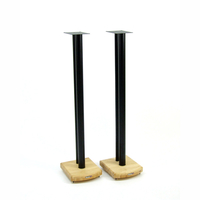 Atacama Moseco 10 Natural Bamboo / Satin Black Speaker Stands (Pair)