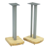 Atacama Moseco 6 Natural Bamboo / Silver Metallic Speaker Stands (Pair)