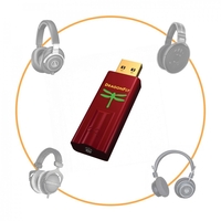 AudioQuest Dragonfly & Red Wired Headphones Bundle