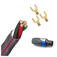 AudioQuest SLiP-DB 14/4 Grey High Level Subwoofer Cable 1m