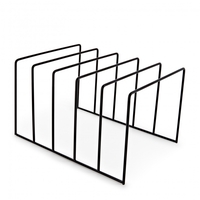 AVCOM Record Storage Rack Black Square
