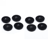 Custom Design Steel Floor Protectors (8 Pack) Black