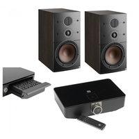 DALI Callisto 2 C Tobacco Oak Active Bookshelf Speakers (Pair) w/ Sound Hub / BluOS Module