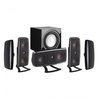 DALI Fazon LCR High Gloss Black 5.1 Speaker Package w/ E-9F Subwoofer