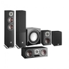 DALI OBERON 5 Black Ash 5.1 Speaker Package w/ E-9F Subwoofer