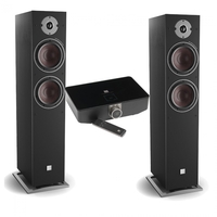 DALI OBERON 7C Active Speakers (Pair) w/ Sound Hub / BluOS Black Ash