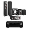 Denon AVC-X3700H AV Receiver & OBERON 5 5.1 Speaker Package Black