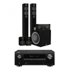 Denon AVC-X3700H AV Receiver & Radius 270 Speaker Package Black