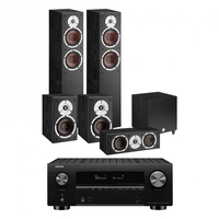 Denon AVC-X3700H AV Receiver & SPEKTOR 6 5.1 Speaker Package Black