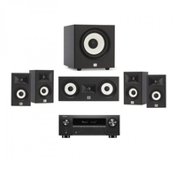 Denon AVC-X3800H & JBL A120 5.1 Speaker Package Black
