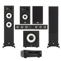 Denon AVC-X3800H & JBL A190 5.1 Speaker Package Black