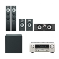 Denon AVC-X4700 Silver & Bowers & Wilkins 603 S2 5.1 Speaker Package