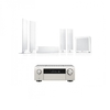Denon AVC-X4700 Silver & KEF T305 5.1 Speaker Package White