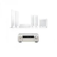 Denon AVC-X4700 Silver & KEF T305 5.1 Speaker Package White