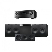 Denon AVC-X4700H & KEF Q350 5.1 Speaker Package Black