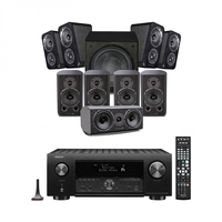 Denon AVC-X4700H AV Receiver & Diamond 5.1.4 Speaker Package Black