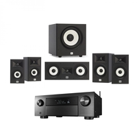 Denon AVC-X4700H Black & JBL Stage A130 5.1 Speaker Package