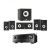 Denon AVC-X4700H Black & JBL Stage A130 5.1 Speaker Package