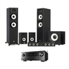 Denon AVC-X4700H Black & JBL Stage A190 5.1 Speaker Package