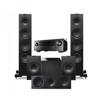 Denon AVC-X4700H Black & KEF Q550 5.1 Speaker Package Black