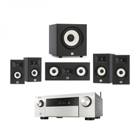 Denon AVC-X4700H Silver & JBL Stage A130 5.1 Speaker Package