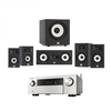 Denon AVC-X4700H Silver & JBL Stage A130 5.1 Speaker Package