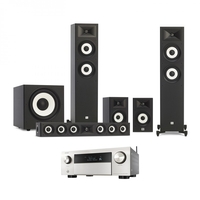 Denon AVC-X4700H Silver & JBL Stage A180 5.1 Speaker Package
