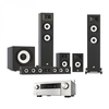 Denon AVC-X4700H Silver & JBL Stage A180 5.1 Speaker Package