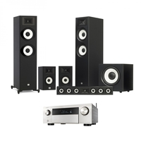 Denon AVC-X4700H Silver & JBL Stage A190 5.1 Speaker Package