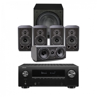 Denon AVR-X2700H AV Receiver & Diamond 5.1 Speaker Package Black