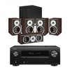 Denon AVR-X2700H AV Receiver & Spektor 2 5.1 Speaker Package Walnut