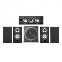 ELAC Uni-Fi 2.0 Series 5.1 Surround Sound Speaker Package Black