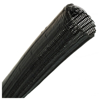 Fisual Black Expandable Self Closing Cable Tidy 32mm - Price Per Metre