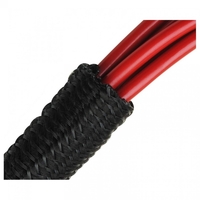 Fisual Black Expandable Self Closing Silent Cable Tidy Wrap 13mm - Price Per Metre