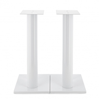 Fisual Duo Speaker Floor Stands 600mm Gloss White (Pair)