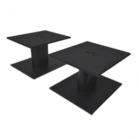 Fisual Dynami Matte Black Large Desktop Speaker Stands (Pair)