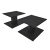 Fisual Dynami Matte Black Large Desktop Speaker Stands (Pair)