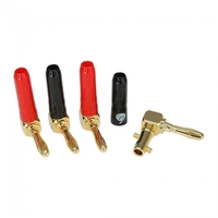 Fisual Easy Fix 90 Degree Banana Plugs (Pack Of 4)