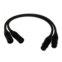 Fisual Havana Custom Made XLR Cable (Pair) 3m
