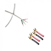 Fisual S-Flex Bi-Wire 4x2.5mm Speaker Cable w/Surefix Spade Plug1m