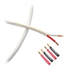 Fisual S-Flex Studio Grade White Speaker Cable w/ Surefix Plugs 12m